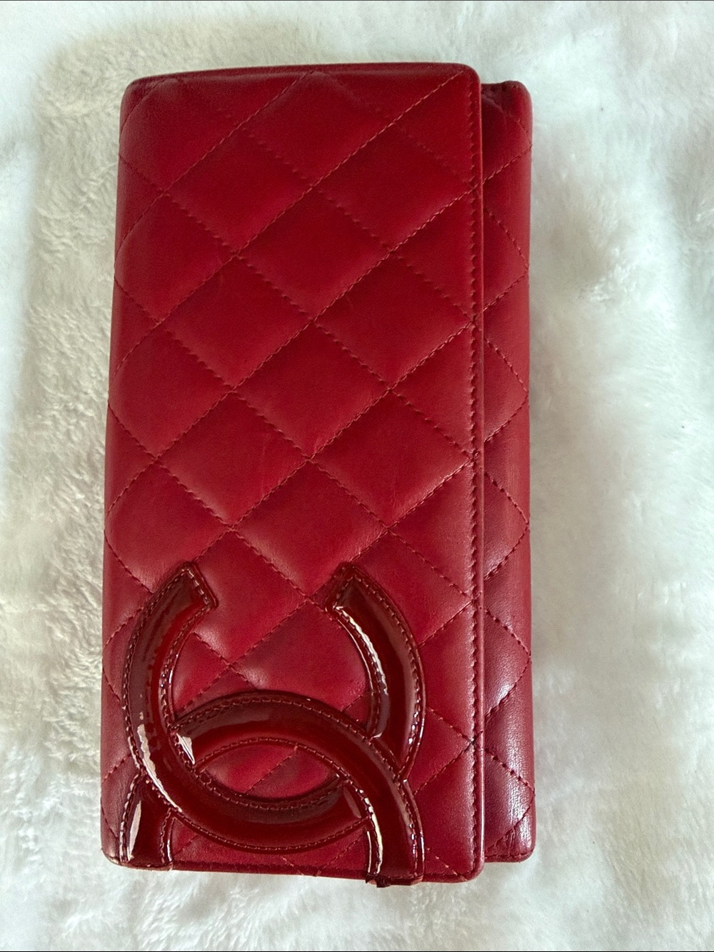 CHANEL Cambon Ligne Red Quilted Large CC Wallet - Picture 5 of 11